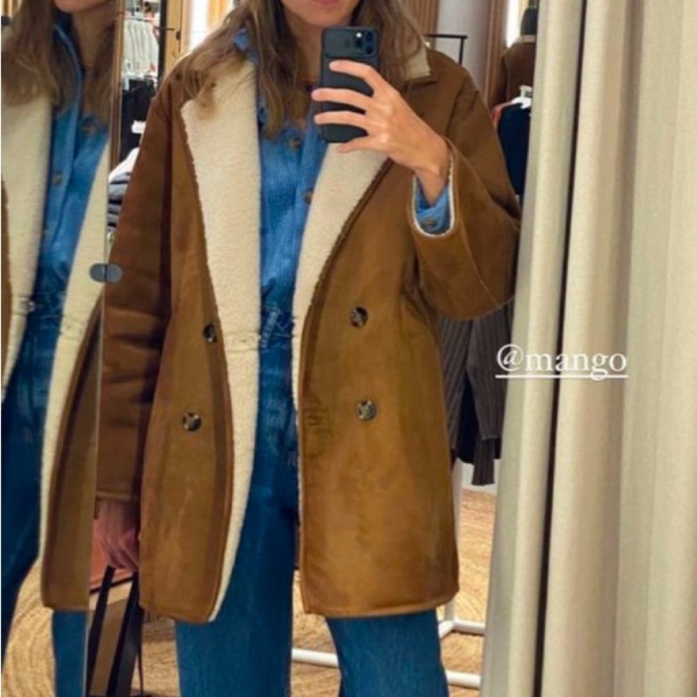 Mango Brown and Cream Jacket - Picture 2 of 4